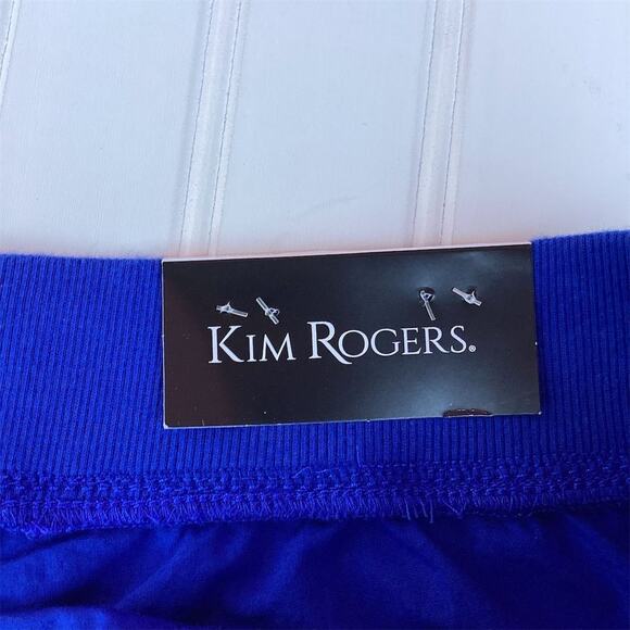 KIM ROGERS Women's Blue Comfort Waist Shorts Size 18 Casual Summer - Picture 3 of 10